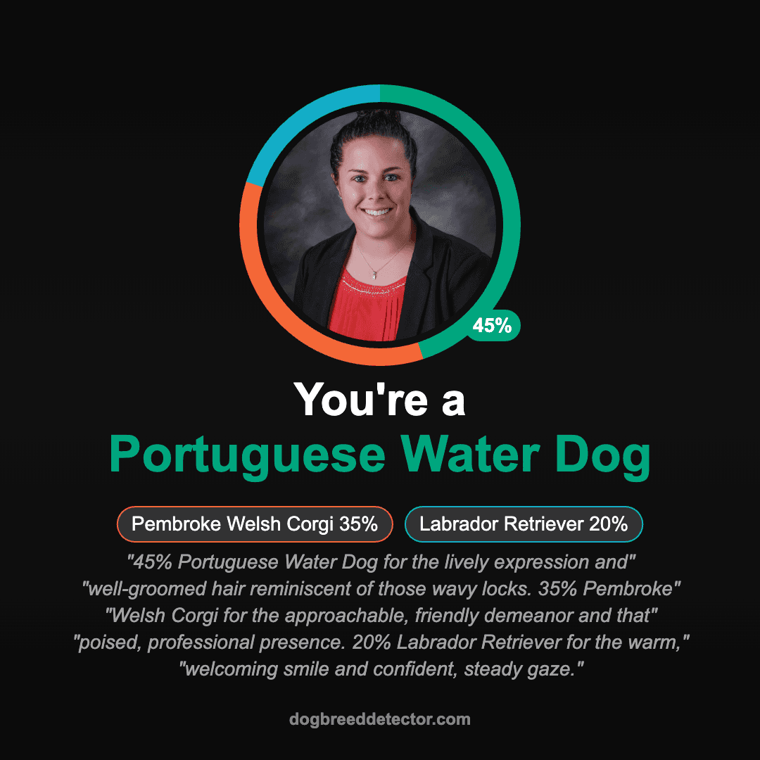 Sample human breed detection result